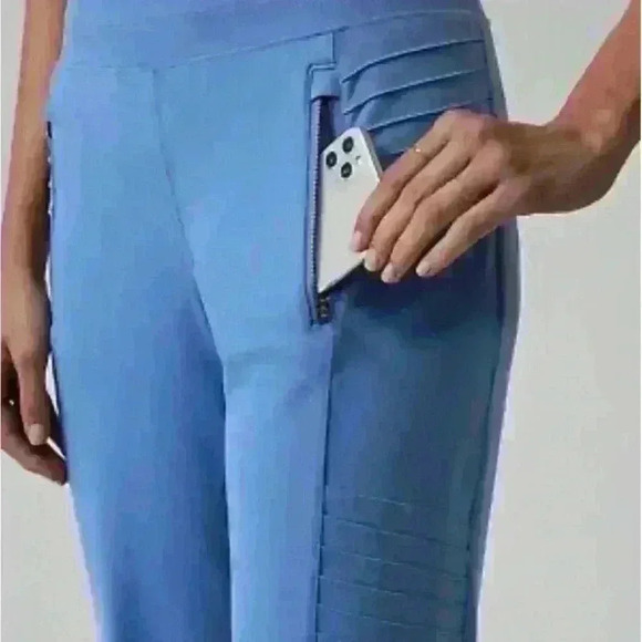 Athleta Venice Moto Jogger Cottage Blue Spandex Loose leggins fit size S - Picture 3 of 12